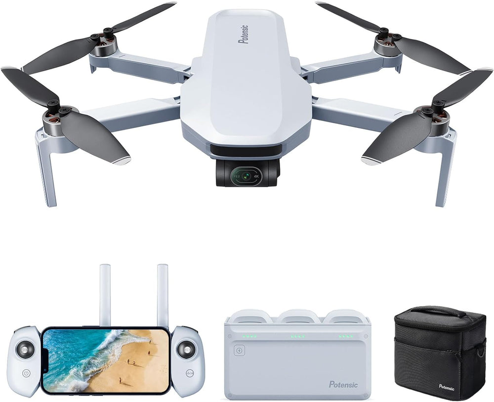 ATOM 4K GPS-Drohne mit 3-Achsen-Gimbal, 6 km Videoübertragung, visueller Verfolgung