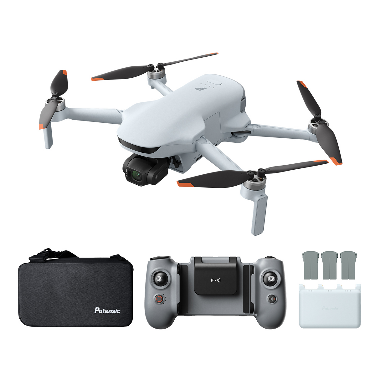 ATOM 3 Drone with 4K 60fps, 8K Photo, 16km Transmission, 50-Min Flights, AI Track 2.0, Under 249g, C0