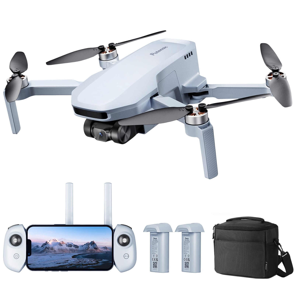 ATOM SE Sub 250 g Foldable GPS Drone with 4K HD EIS Camera, C0