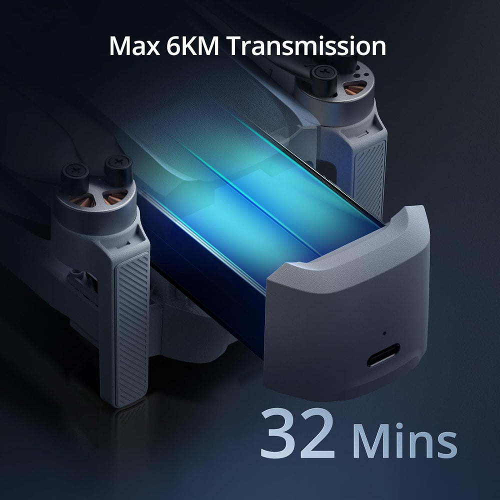 ATOM 4K GPS-Drohne mit 3-Achsen-Gimbal, 6 km Videoübertragung, visueller Verfolgung