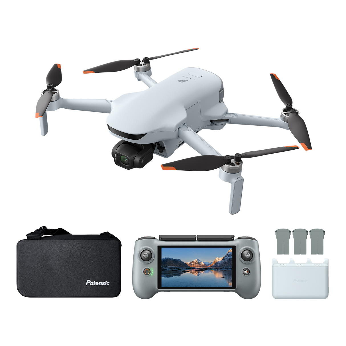 ATOM 3 Drone with  4K 60fps, 8K Photo, 16km Transmission, 50-Min Flights, AI Track 2.0, Under 249g, C0