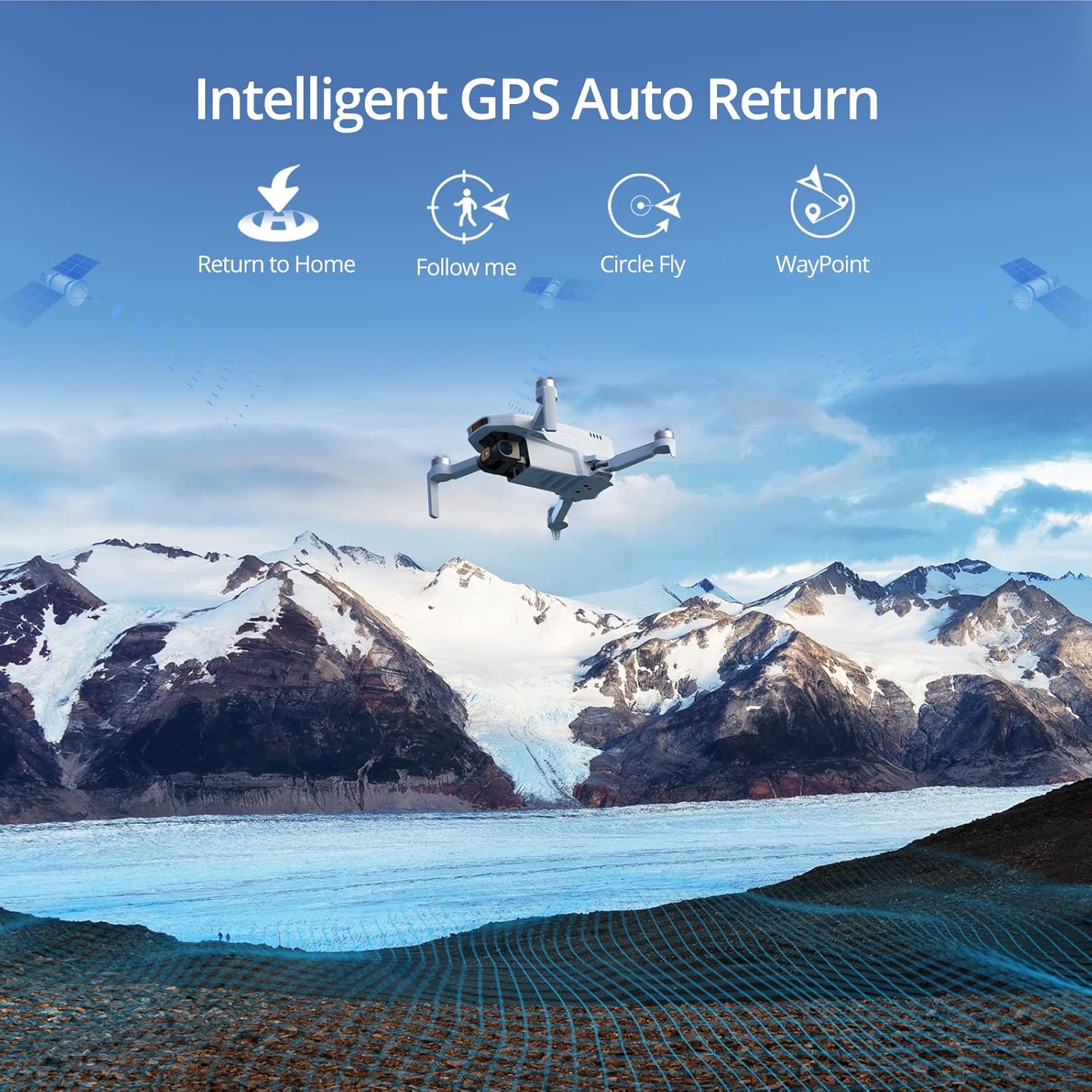 ATOM SE Sub 250 g Foldable GPS Drone with 4K HD EIS Camera, C0