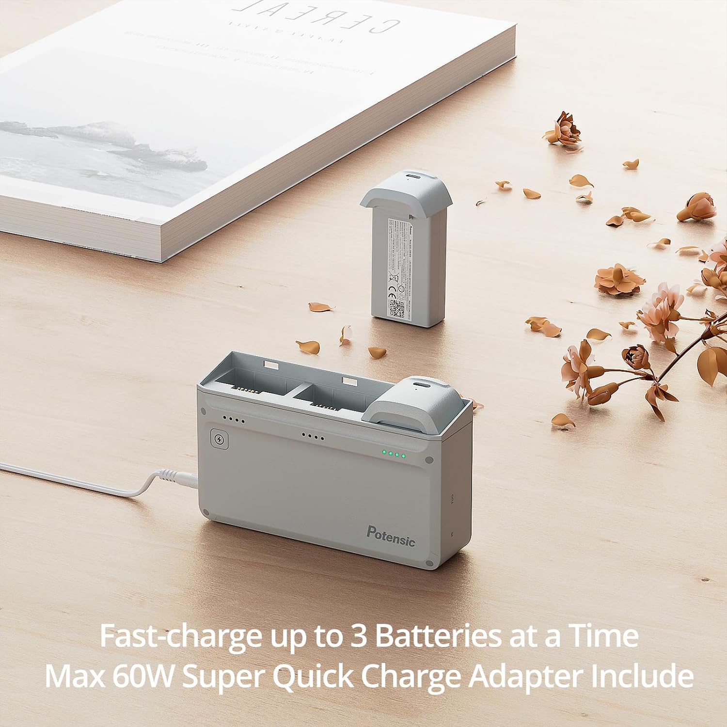 ATOM Drone Battery & 60W Fast Charging Hub Combo